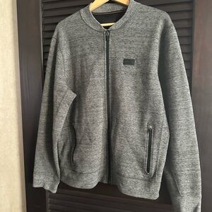 Abercrombie & Fitch Men's Charcoal Zip-Up